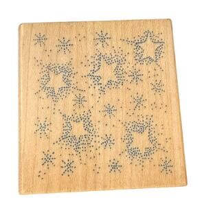 Rubber Stampede Starry Night A914E Rubber Stamp EUC